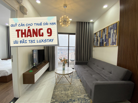 Quỹ căn hộ cho thuê dài hạn ưu đãi tháng 9 tại Asahi Luxstay